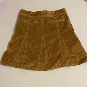 Athleta Brown Corduroy A-Line Fit and Flare Mini Skirt 10
